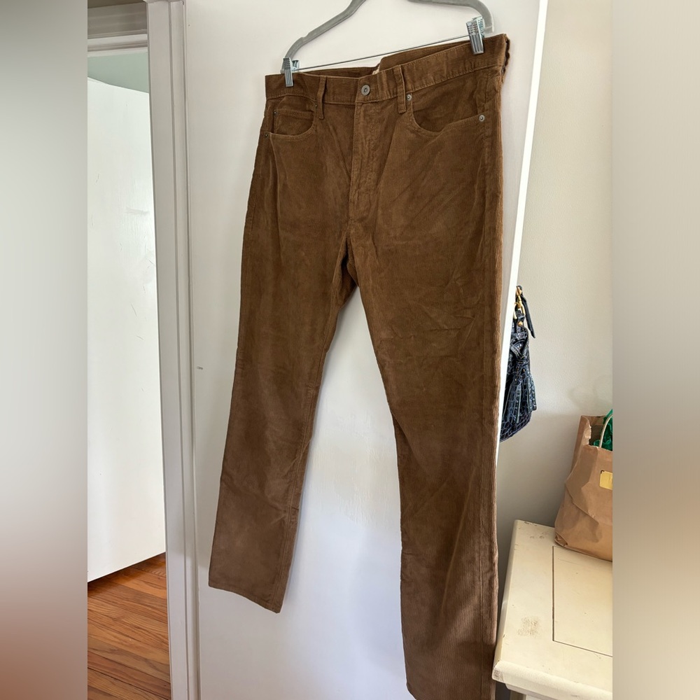 J Crew men’s khaki corduroy pants 36x34 NWT - Picture 2 of 5